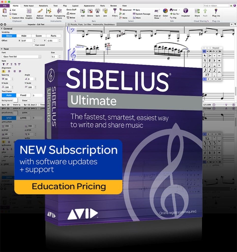 Sibelius Ultimate (Subscription, Edu User, Boxed)